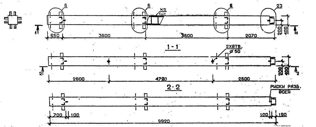 Колонна 2КВ 36.99-1-с Серия 1.020.1-2с/89