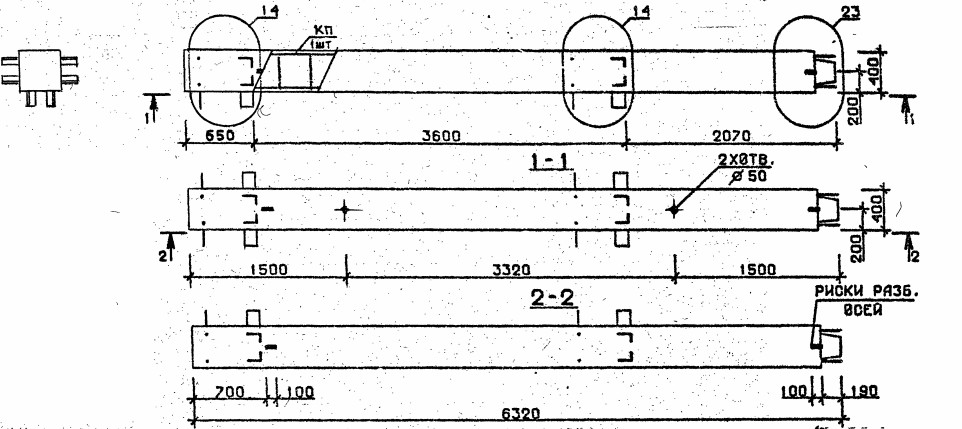 Колонна 4КВ 36.63-13-с Серия 1.020.1-2с/89